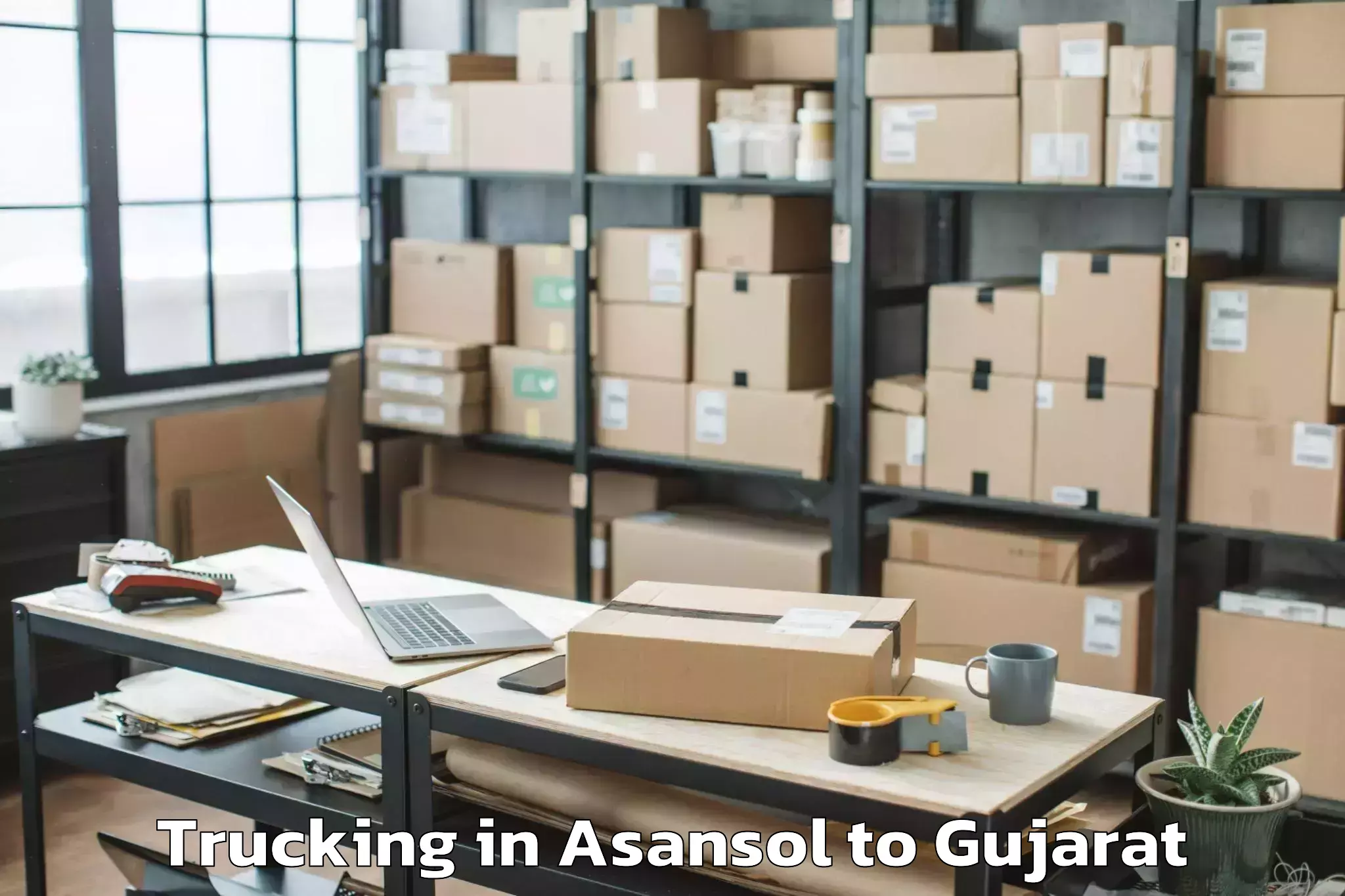 Asansol to Hazira Port Trucking Booking